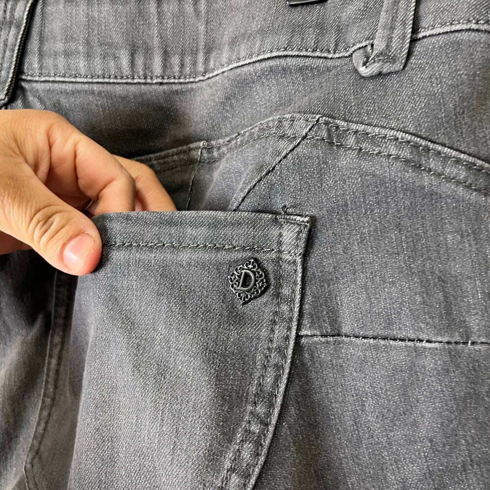 Democracy Ab-solution Ankle Skimmer Jeans Gray Wash 14W Slimming Panels New - Picture 8 of 9
